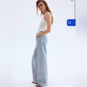 H&M Light Denim Blue Wide Leg Jeans- size 6